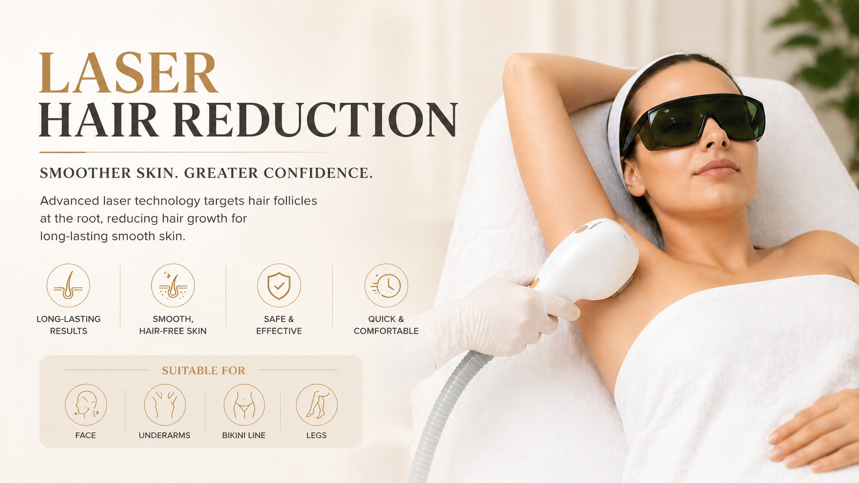 Consultation-led laser hair reduction at Avenza in Sector 48, Gurugram
