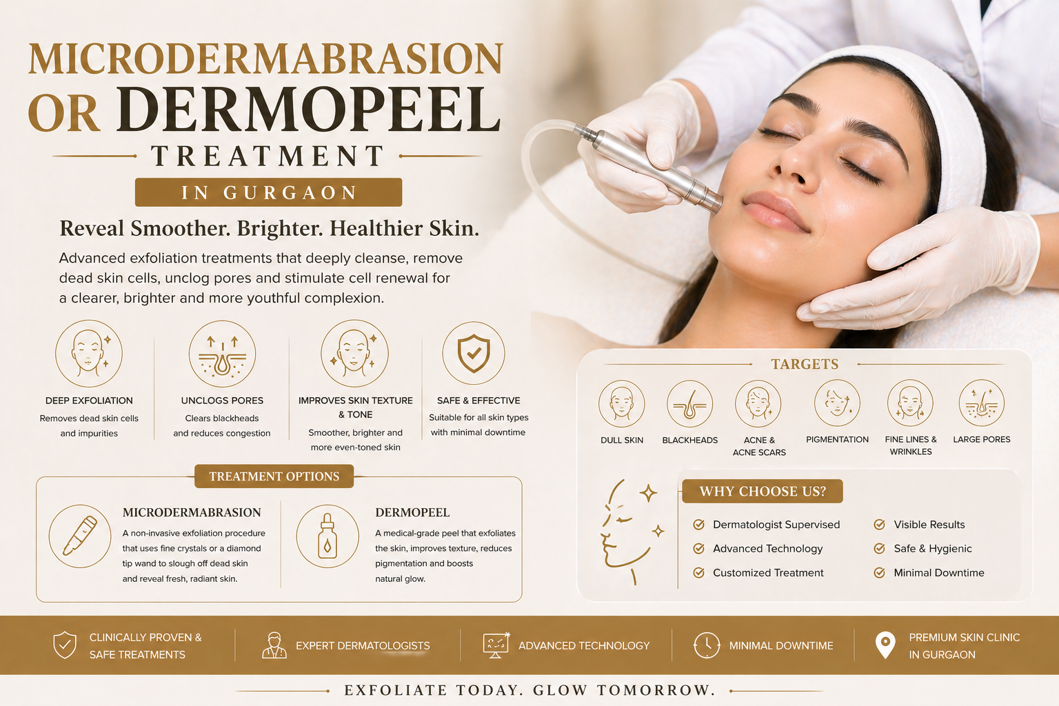 Microdermabrasion treatment consultation at Avenza in Gurgaon