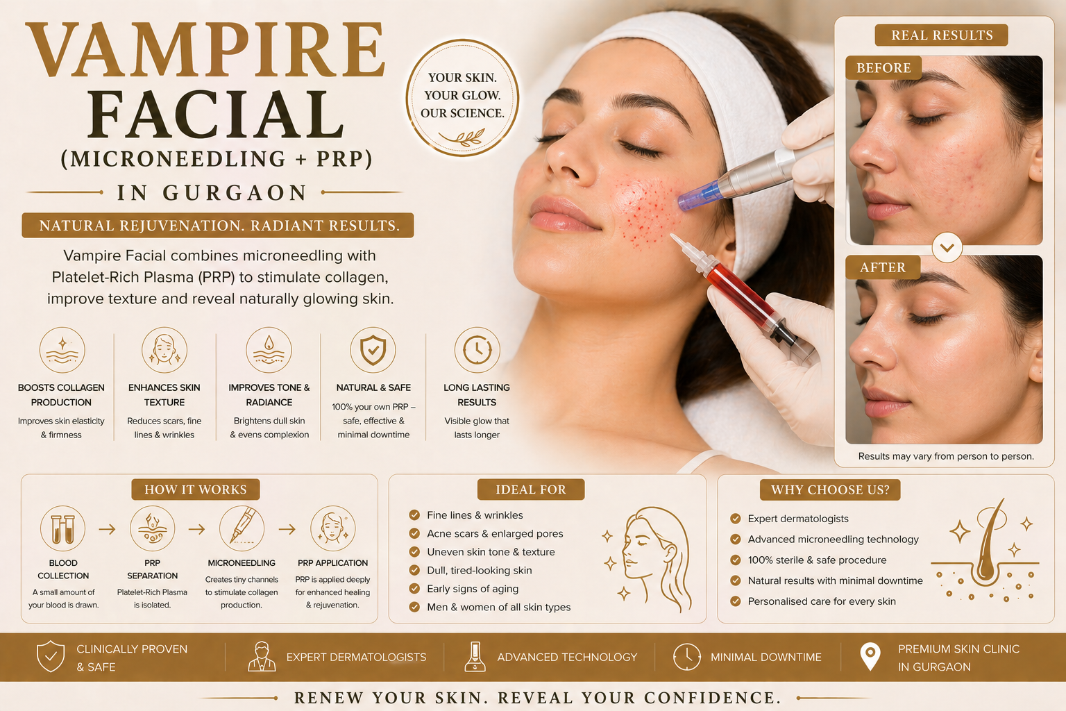 Vampire facial with PRP consultation at Avenza in Gurgaon
