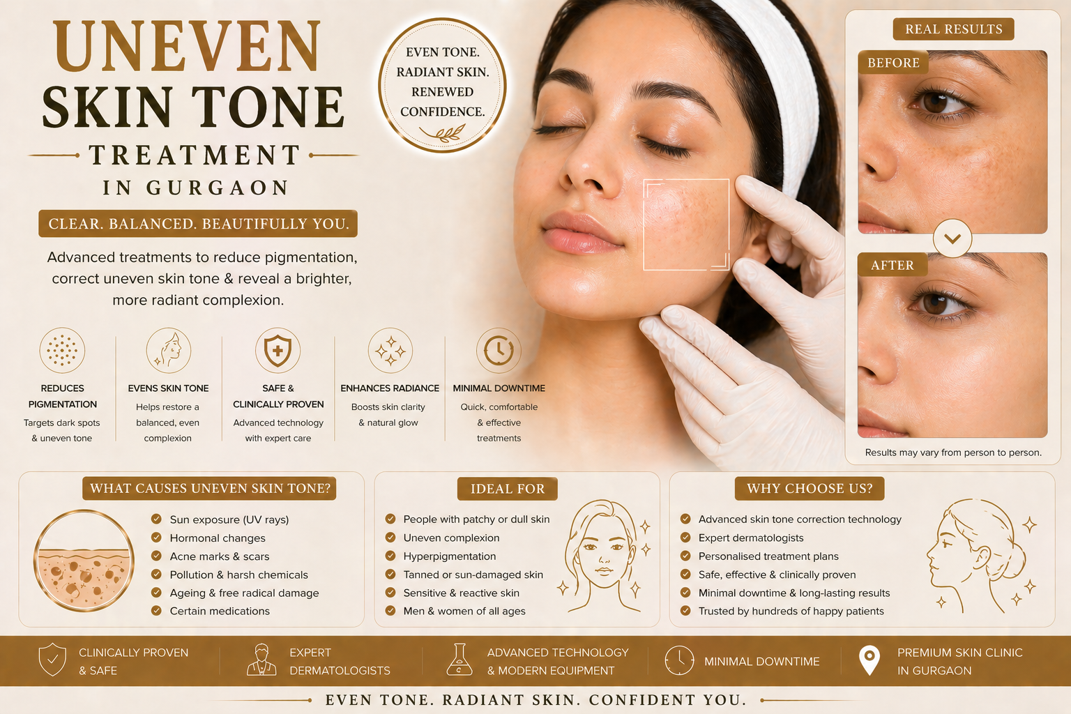 Uneven skin tone treatment consultation at Avenza in Gurgaon
