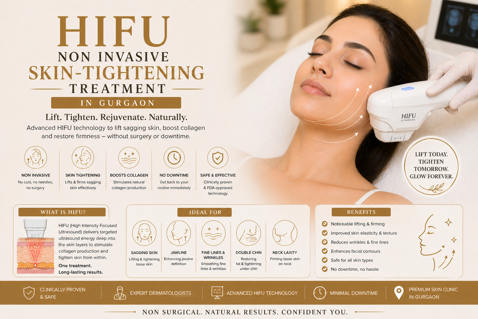 HIFU skin tightening treatment consultation at Avenza in Sector 48 Gurugram