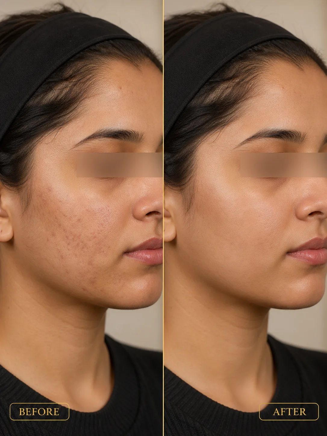 Acne Scar Care before and after result